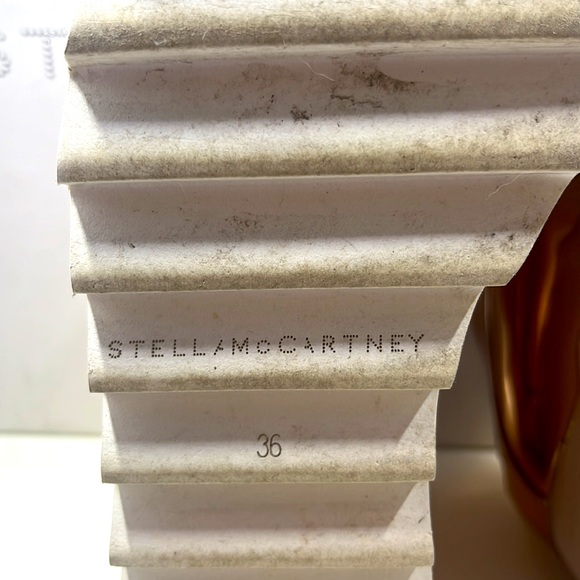 Stella McCartney Women's Elyse Star Cutout Wedge pink stars platforms 5.5-6 - Picture 11 of 16